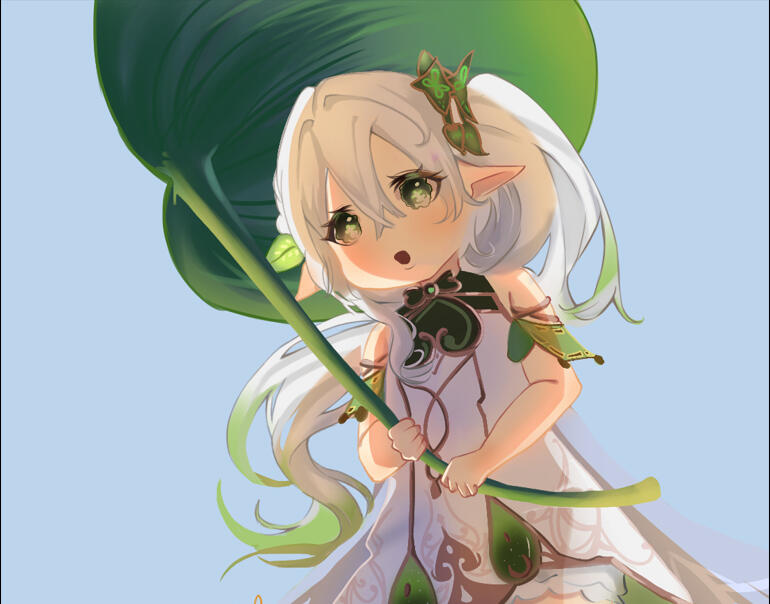 colored sketch with background